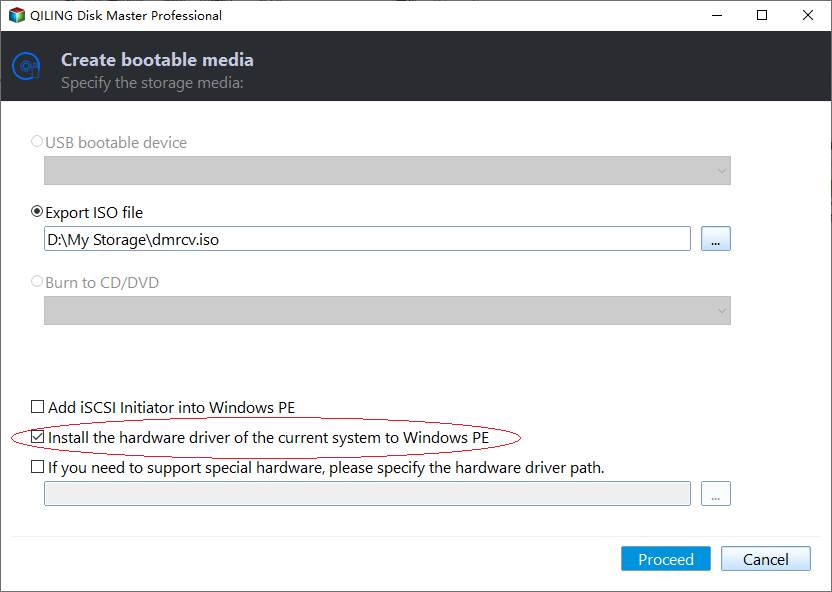add drivers to bootable media