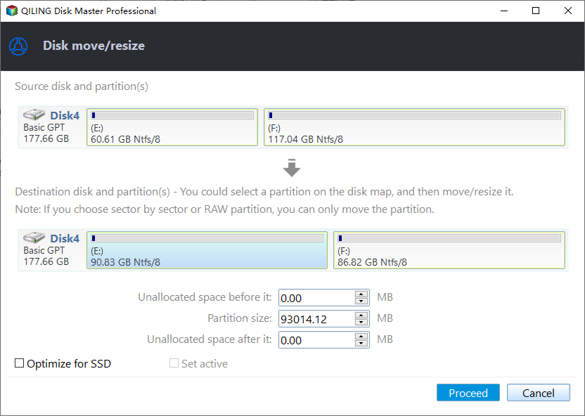 finish extending partition