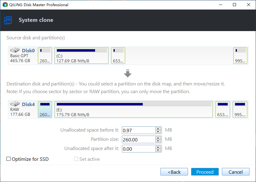 Confirm to clone OS to a new drive