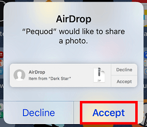 AirDrop Photos from iPhone to iPhone