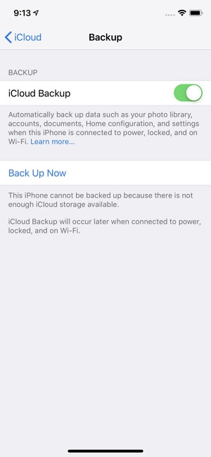 How to back up iPhone to iCloud