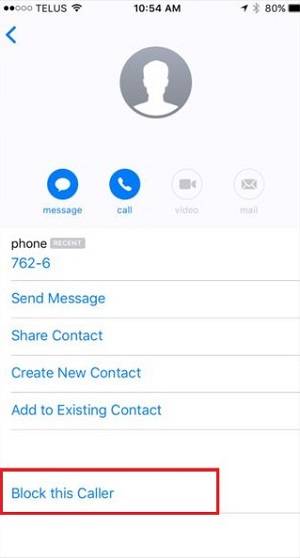 How to block text message on iPhone from a certain number - Tip 1