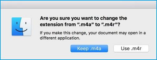change to .m4r extension