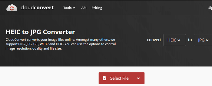 CloudConvert - online HEIC to JPG converter 