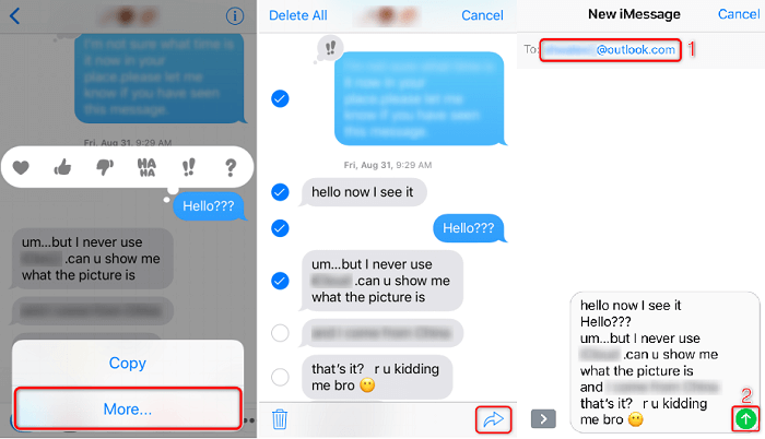 How to export iMessages from iPhone