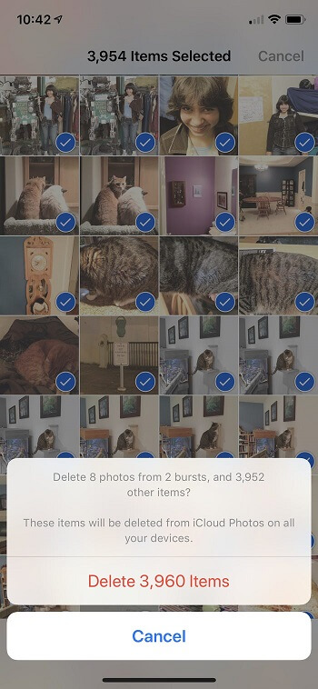 How to delete all photos from iPhone via the Photos app