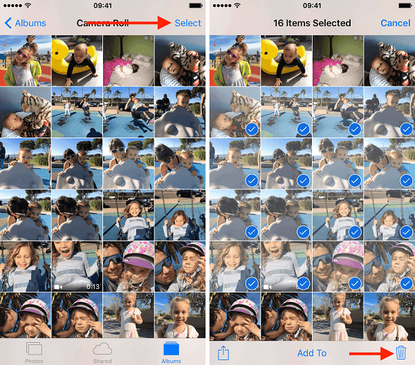 How to delete photos from iPhone