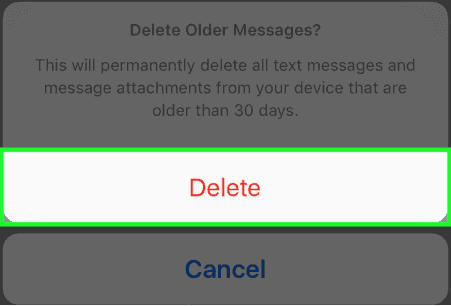 Permanently delete text messages from iPhone X.