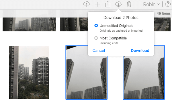 How to import photos from iPad to PC in Windows 10 via iCloud.com