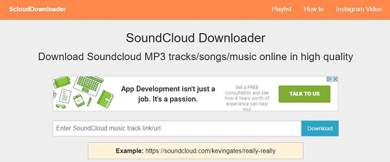 Dwonload SoundCloud Music via Scloud Downloader