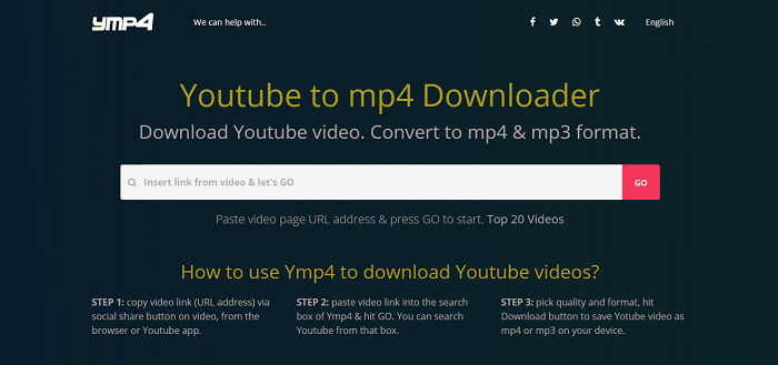 Download Video from YouTube via YMP4