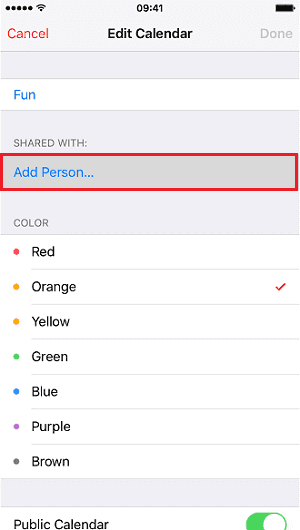 How to share calendars on iPhone
