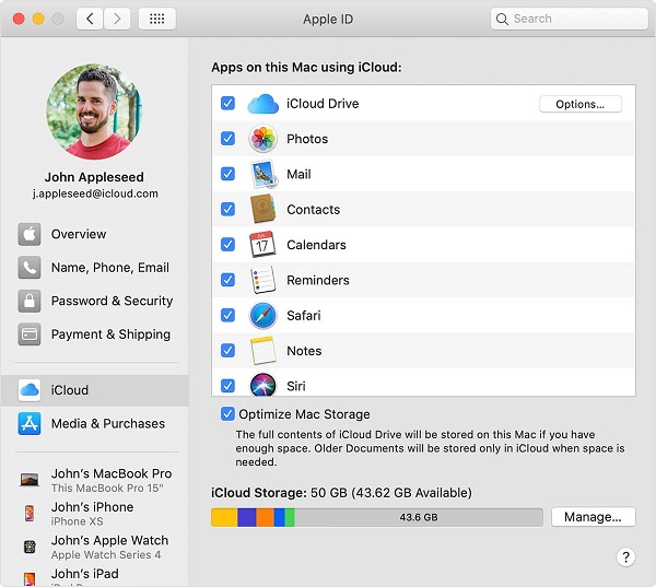 Sync data to Mac via iCloud