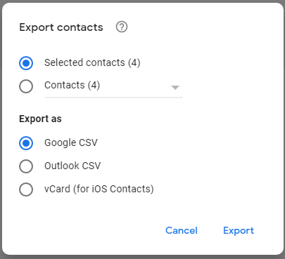 How to export iPhone contacts via Google Contacts