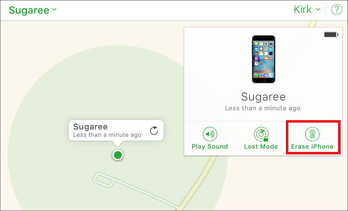 Unlock iPhone via Find My feature