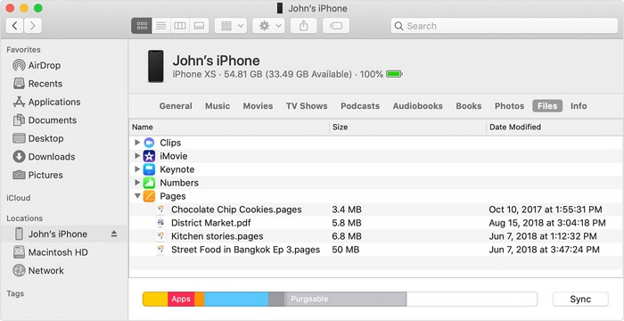 How to transfer files from iPhone to Mac with iTunes File Sharing