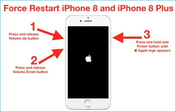 force restart iPhone 8