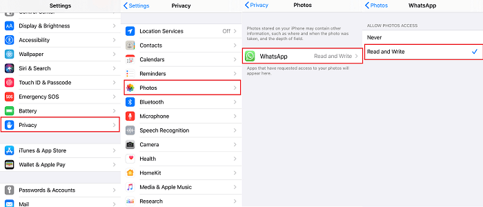 Give WhatsApp Access to iPhone