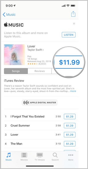 How to add music to iPhone via iTunes Store