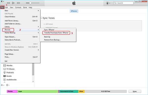 How to transfer music from iPhone to iPhone