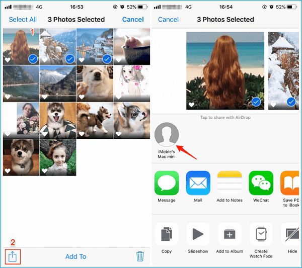 how to use airdrop in ios 11