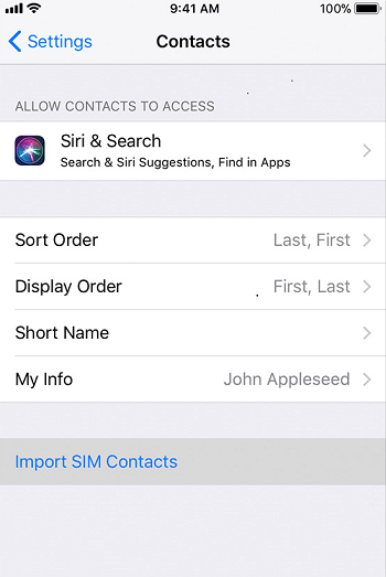 How to import contacts from SIM to iPhone X/iPhone 8
