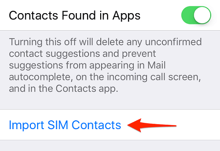Import sim contacts to a new iPhone