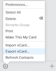 Import contacts to iCloud