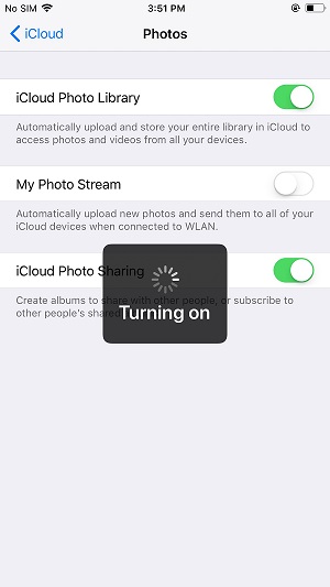 How to sync iPhone photos to iCloud
