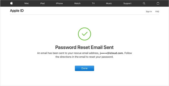 Forgot Apple ID Password - Reset via Email