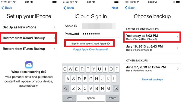 recover deleted messages on iphone with icloud