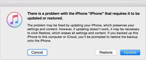 Restore iPhone via iTunes