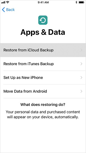 How to clone an iPhone via iCloud