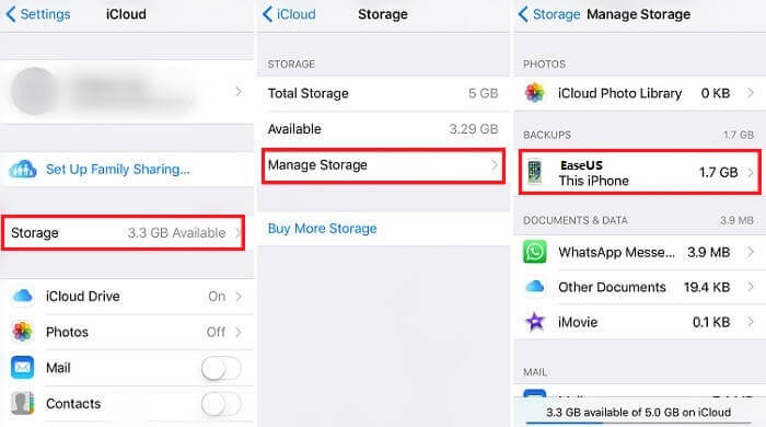 Restore iPhone from iCloud Backup