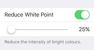 How to Reduce White Point on iPhone 8/iPhone X in iOS 11