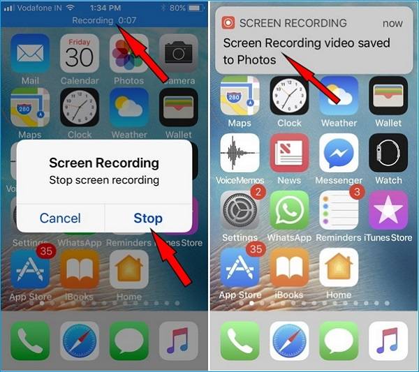 screen recording not saving