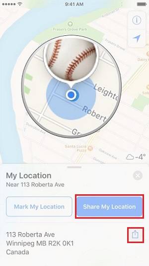 How to send locations on iPhone - Tip 2