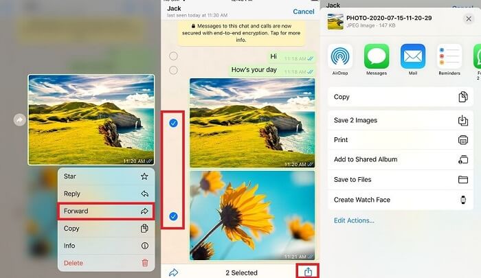 Share Multiple Media Files from WhatsApp