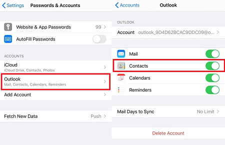 Automatically Sync iPhone Contacts to Outlook 