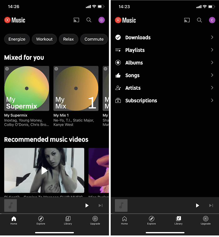 Sync music from YouTube Music to iPhone
