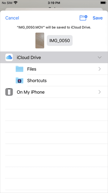 Transfer files from iPhone to PC