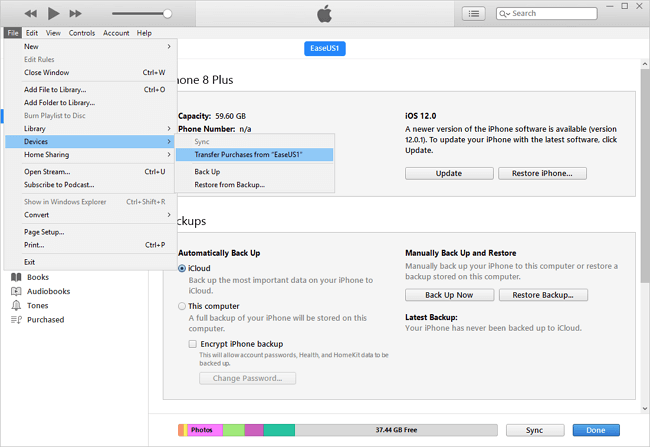 How to transfer purchased music from iPhone to Mac