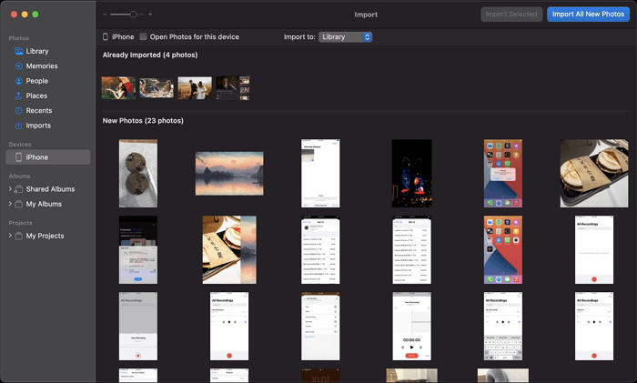 Import Photos with the Photos app on Mac