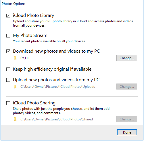 How to download iCloud backup to PC via iCloud for Windows