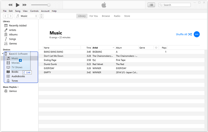 How to transfer music from computer to iPhone - Method 2
