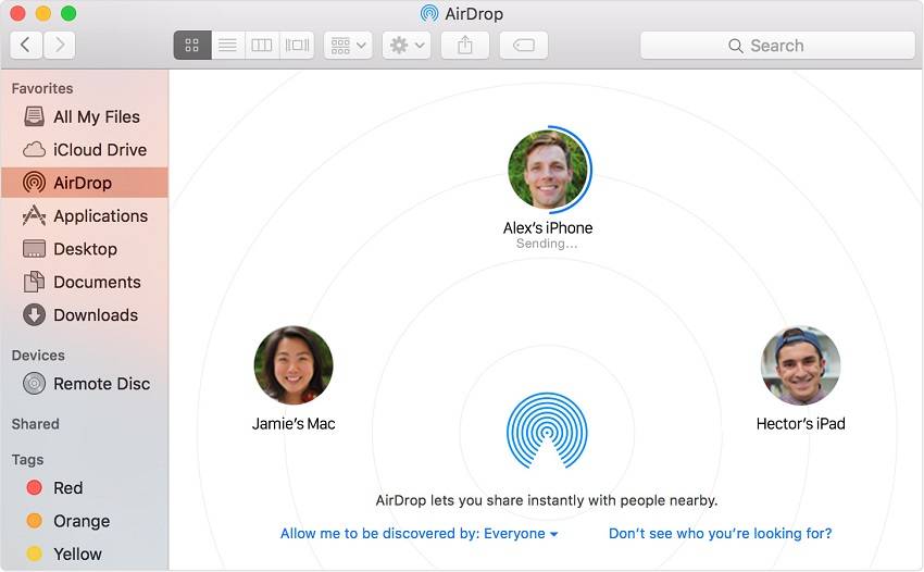 How to AirDrop photos from Mac to iPad