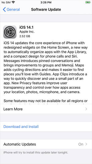 How to upgrade iOS