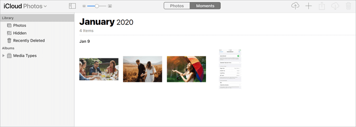 How to upload photos from USB to iCloud