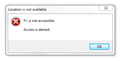 External hard drive access denied, fix it now.