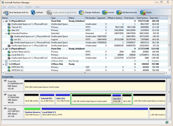 free partition manager windows 10 - Active Partition Manager